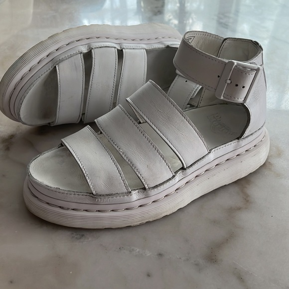 Dr. Martens CLARISSA Sandals White EU37 US6 fits US7 runs large **read - Picture 6 of 17